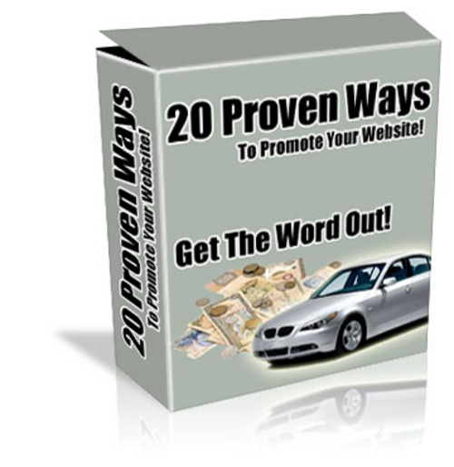 Product picture 20 Proven Ways To Promote Your Website MRR!